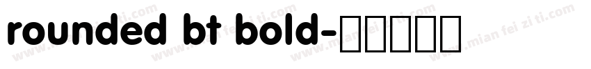 rounded bt bold字体转换